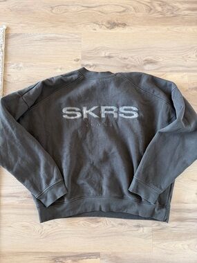 SKRS Women's Crewneck Sweatshirt in Charcoal Gray